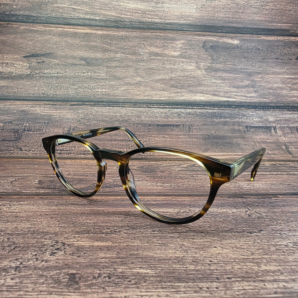 Warby Parker Percey 256 Tortoise Eyeglasses Frames 48-20-140 Eyewear 4362 - Picture 5 of 9